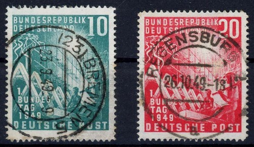 Bund 111 112 gestempelt - nr., 111-112