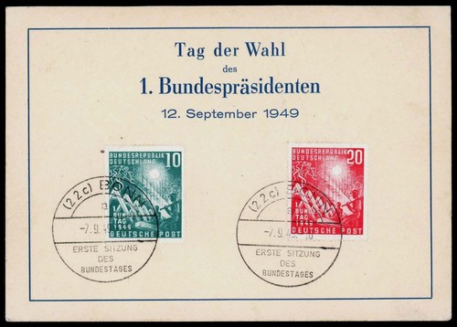 Bund 111 112 ersttagskarte - nr.,