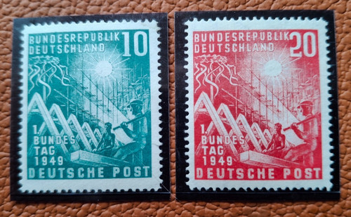 Bund 111 112 bundestag - mi.-nr., 111+112