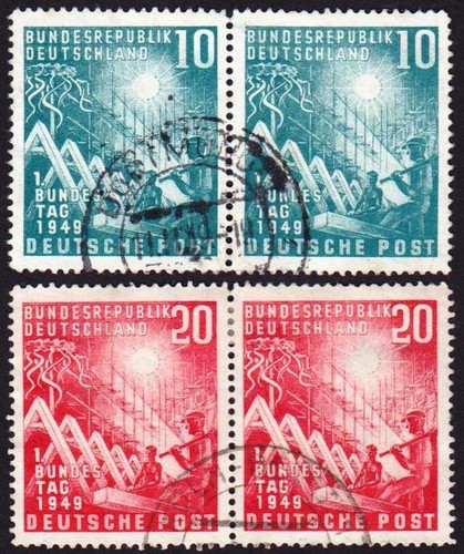 Brd bund 1949 111 112 - 1949, mi.