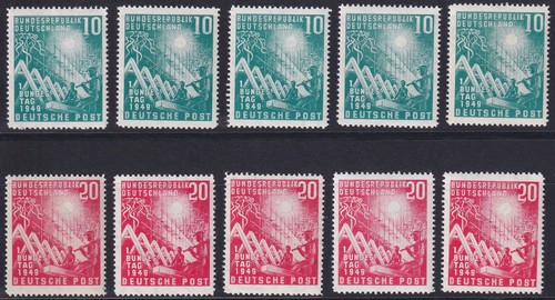 Bundesrepublik 1949 mi nr - x, mi.nr