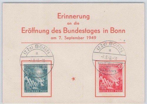 Bund 111 112 ersttagskarte - nr.,
