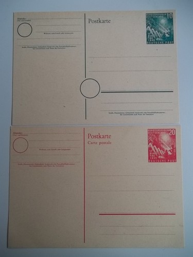 Bund ganzsachen 111 112 - ganzsachen, mi